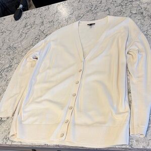 Talbots Cream V-Neck Cardigan